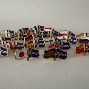 Fánamerki erlend sendiráð á Íslandi