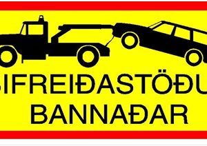 Parking - Bílastæðaskilti