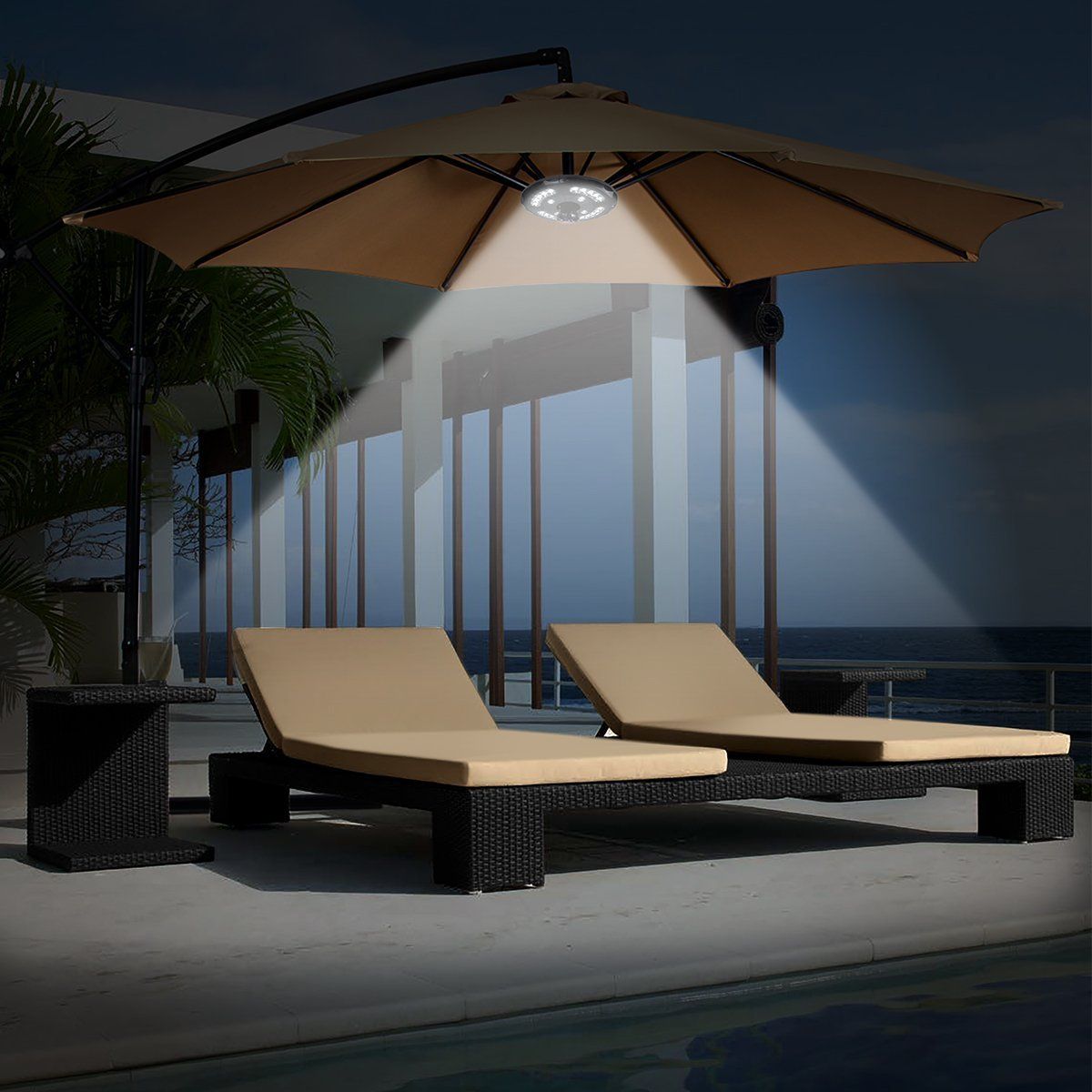 LED ljós undir sólhlífina. MMMFUCH6 - Image 4