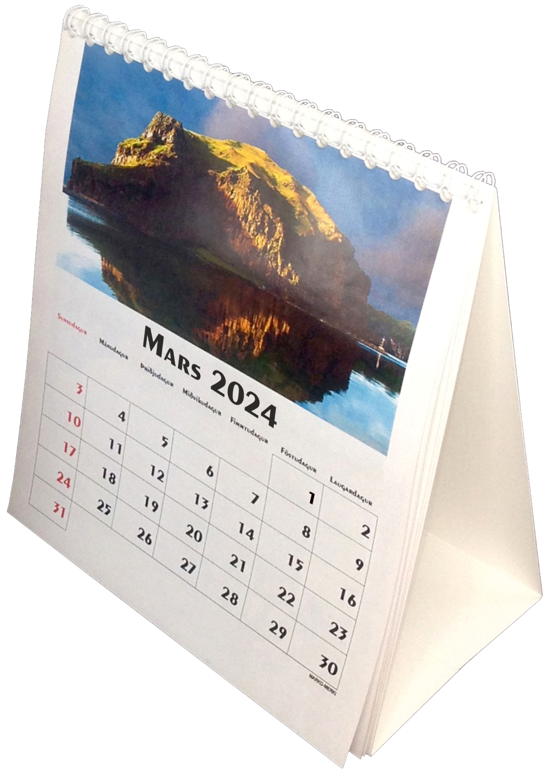 Borðdagatal - sendingarkostnaður er innifalinn í verðinu.