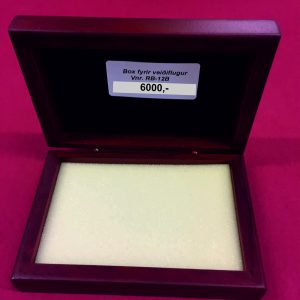 Viðarbox undir veiðiflugur  RB-12B