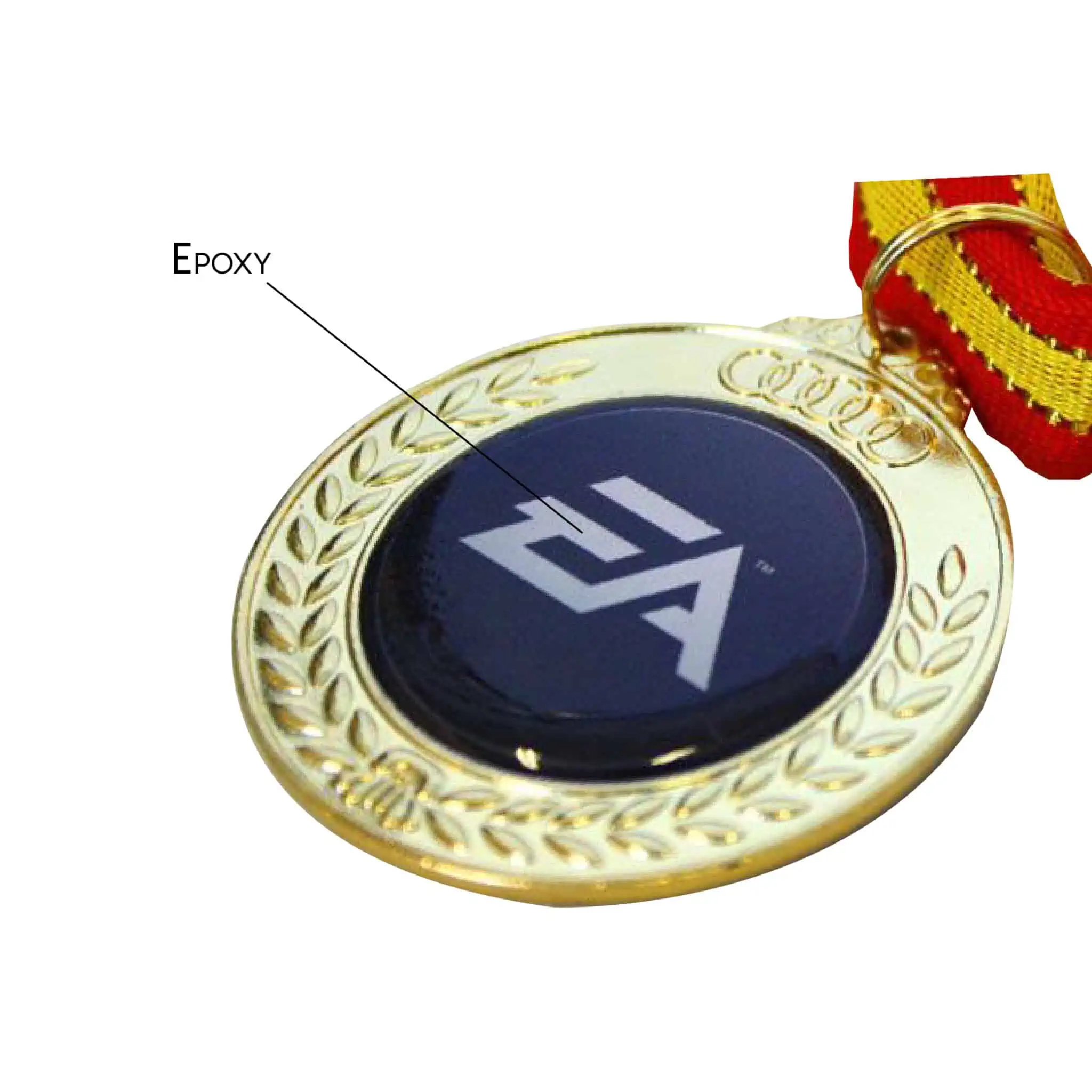 D9- 70mm verðlaunapeningur með Epoxy áferð