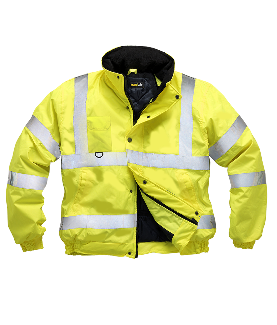 MMHV002Y3XL Kuldajakki, neon með endurskini