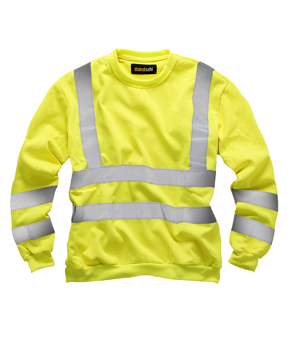 MMHV009 Háskólabolur, neon með endurskini