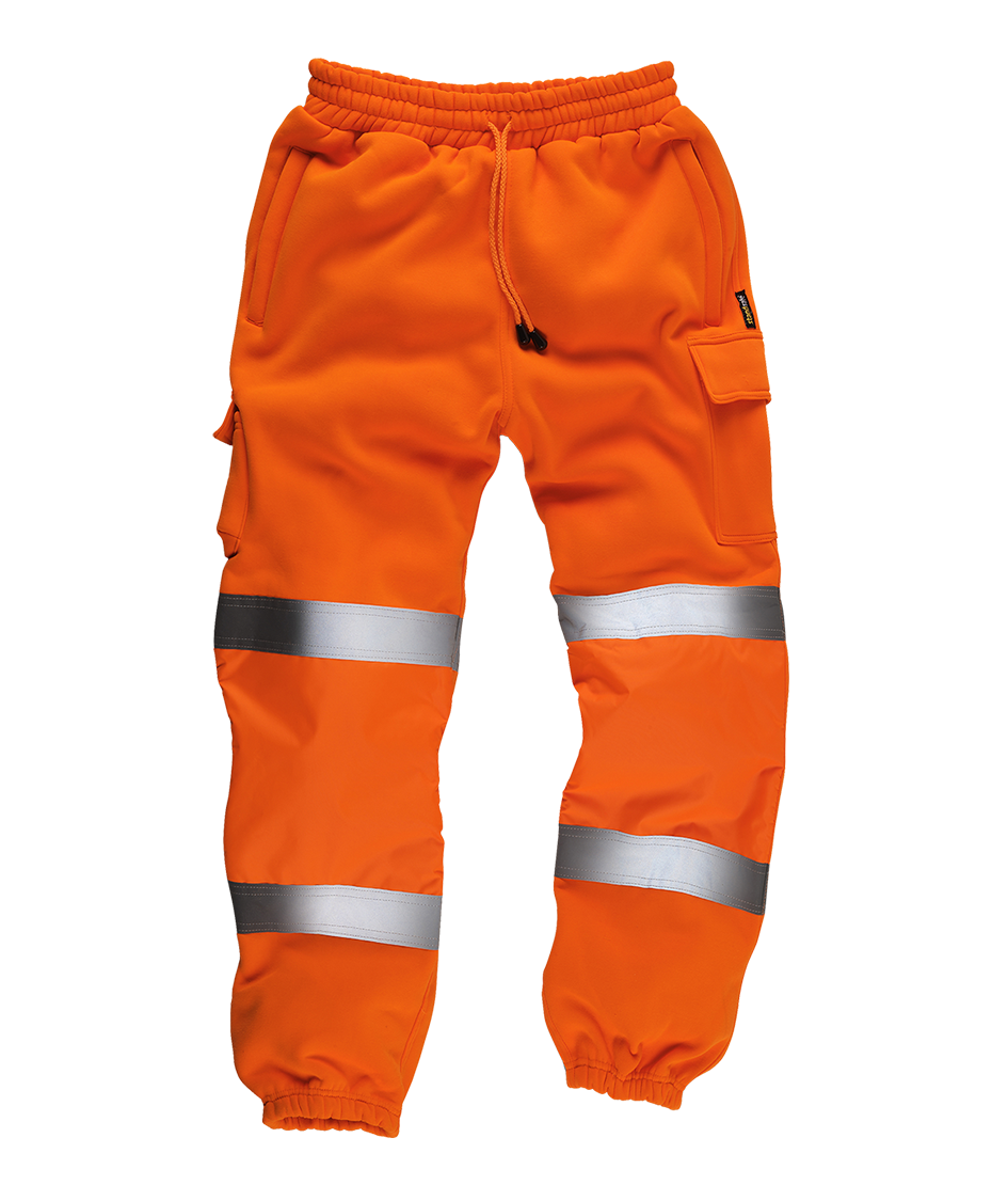 MMHV021 Jogging buxur m. endurskini gular og orange - Image 2