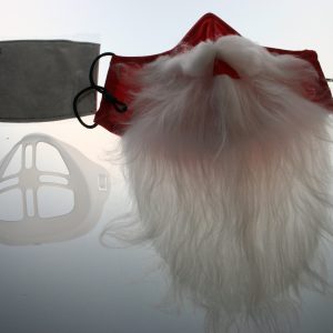 MMPGSB-01 Jólagríma með skeggi, filter og nefhlíf