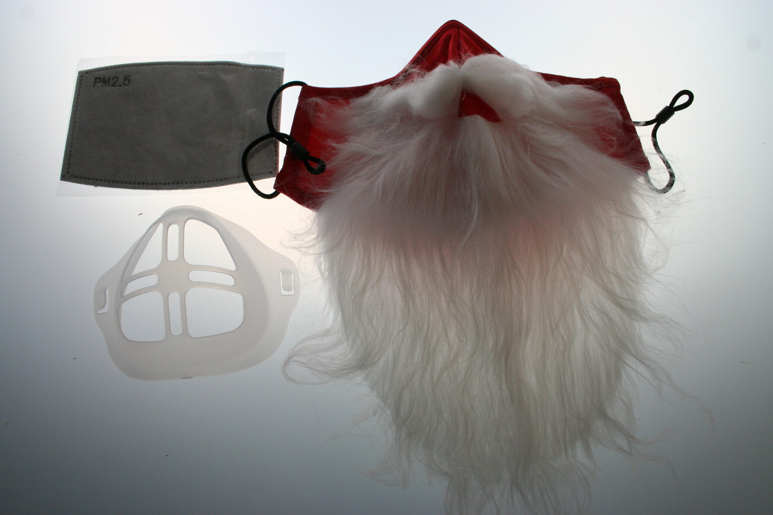 MMPGSB-01 Jólagríma með skeggi, filter og nefhlíf