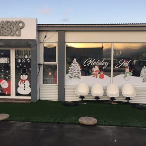 Jólaskraut í glugga