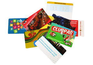 Plastkort í kreditkortastærð.