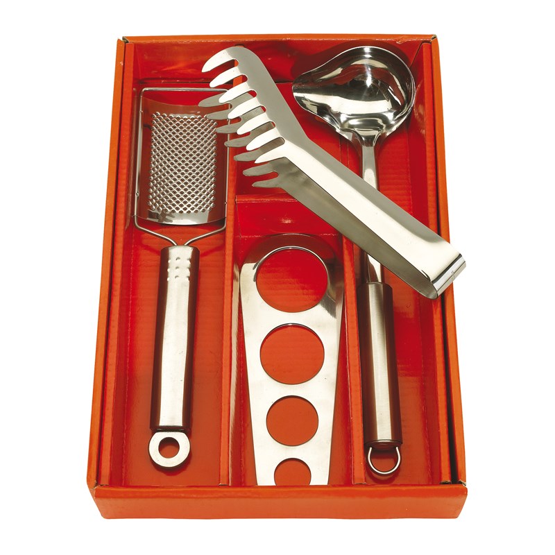 Spaghettimælir, ostarifjárn, ausa og töng MM0304331 - 40% afsláttur