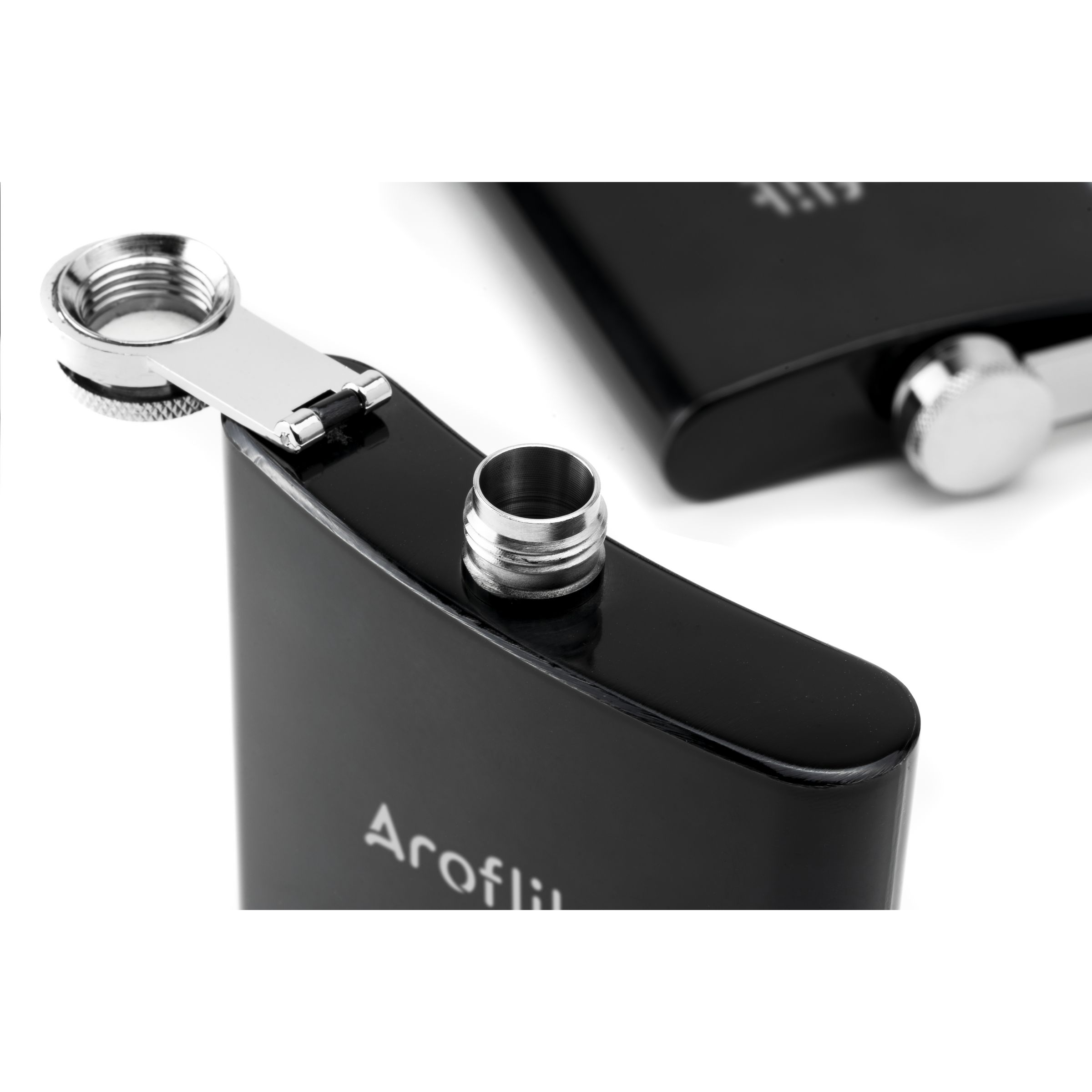 MM3694B Stálpeli lasermerktur 200ml. Svartur - Image 2