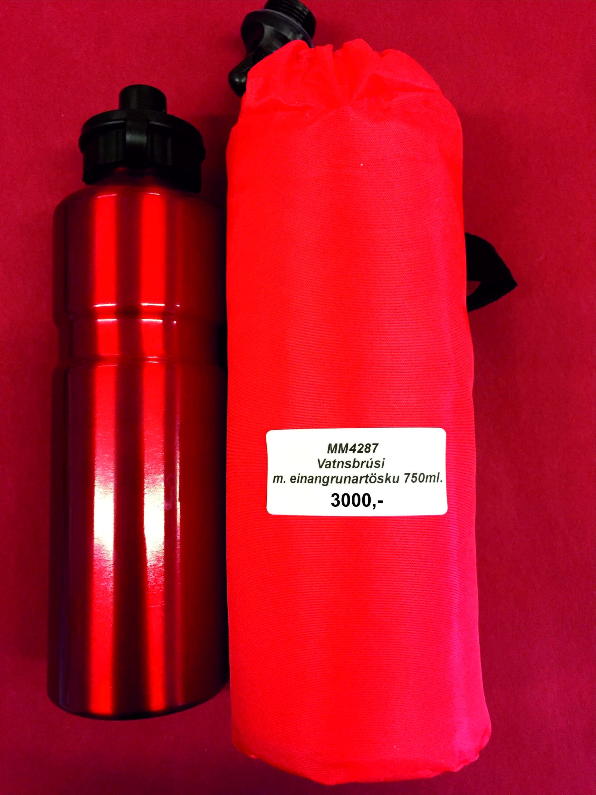 Vatnsbrúsi (ál) með einangrunartösku MM4287