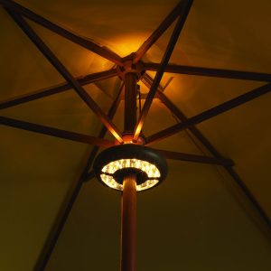 LED ljós undir sólhlífina. MMMFUCH6