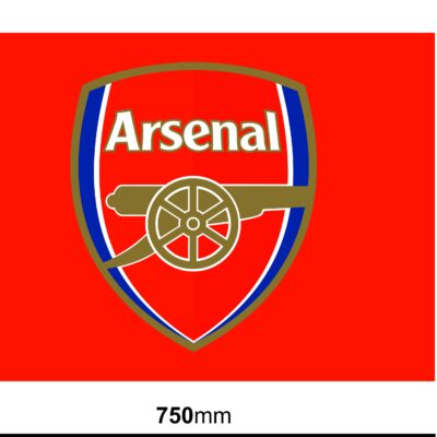 Arsenal 54x75cm með bandlykkjufestingu.
